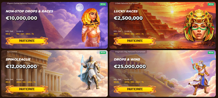 Mino Casino Tournaments